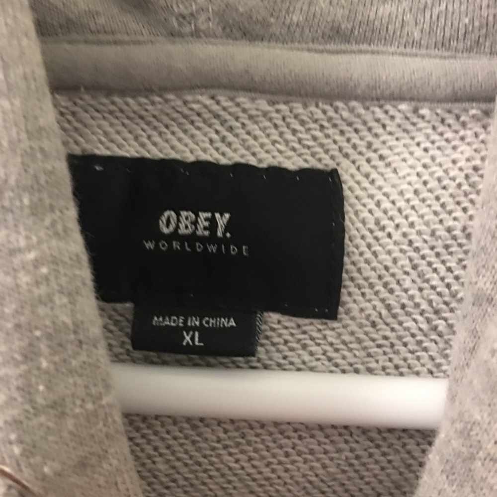 ❌SOLD❌Obey Pullover Hoodie | Gray | Men’s XL - Picture 5 of 8
